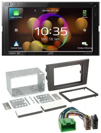JVC DAB MP3 2DIN Bluetooth USB Autoradio für Volvo XC 90 07-14 16 Pin