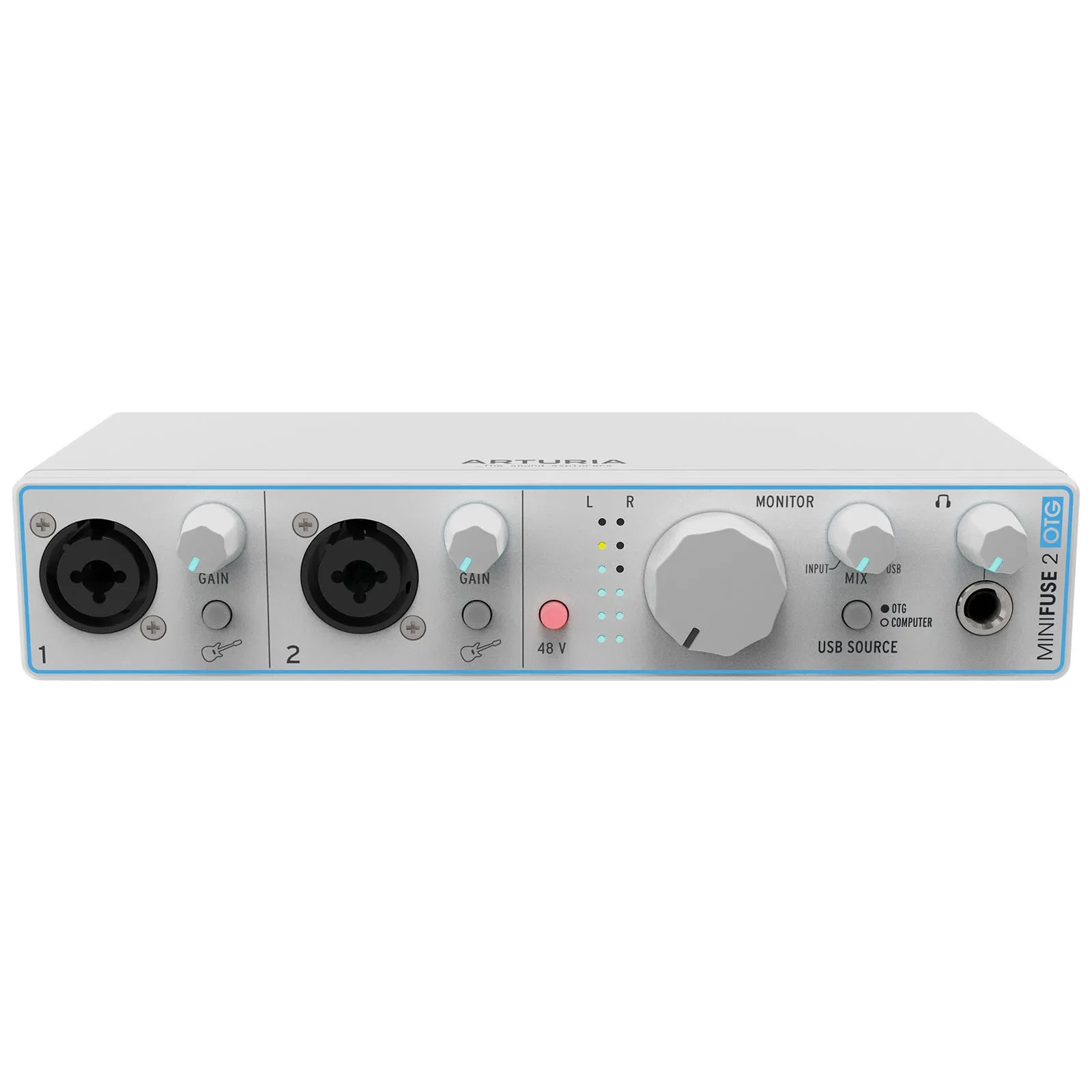 Звуковая карта внешняя Arturia MiniFuse 2 OTG USB Audio Interface, White