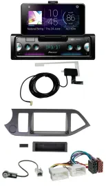 Автомагнитола для Kia Picanto (с 2011, без Start-Stop) Pioneer DAB, Bluetooth, MP3, USB