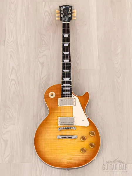 Электрогитара Gibson Original Collection Wildwood Select Les Paul Standard 1950s Flame Top HH Unburst w/case USA 2023