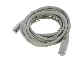 00-00027474 Патч-корд RJ-45 (m)-RJ-45 (m) 3.0м кат.5е ПВХ 26AWG, серый, в пакете, GoPower