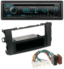 Kenwood Bluetooth DAB CD MP3 USB Autoradio für Toyota Auris (ab 2007)