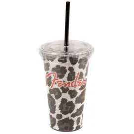 FENDER Acrylic Tumbler 24 oz, Leopard Glitter