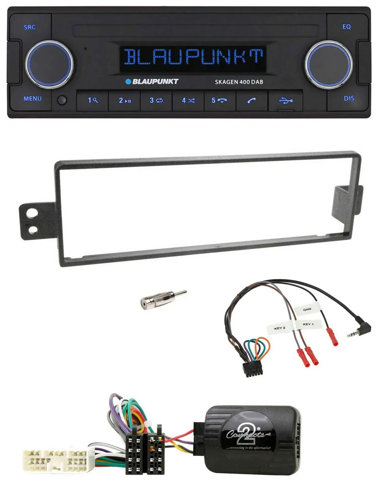Blaupunkt DAB USB Bluetooth Lenkrad Autoradio für SsangYong Rexton 2003-2006 ohn