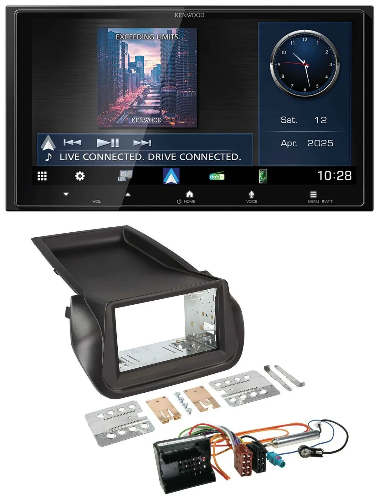 Автомагнитола для Citroen Nemo, Peugeot Bipper Kenwood 2 DIN Bluetooth USB DAB MP3