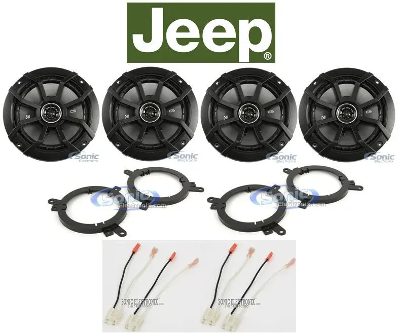 Автомобильные динамики Kicker 43CSC654 6.5" (набор) для Jeep Grand Cherokee 1996–1998, перед/зад