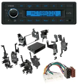 VDO Bluetooth AUX USB MP3 Autoradio für Toyota Highlander Matrix RAV 4