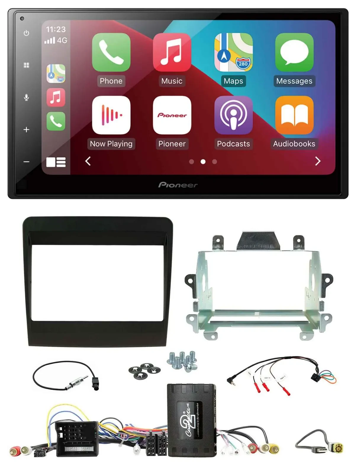 Pioneer USB Lenkrad DAB 2DIN Bluetooth Autoradio für Porsche 911 991 2011-2017 I