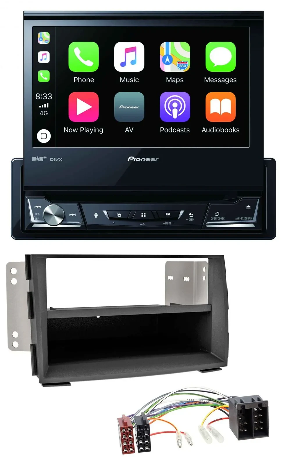 Pioneer DVD Bluetooth DAB USB MP3 Autoradio für Kia Venga (YN, ab 2009)