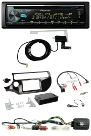 Pioneer MP3 Lenkrad CD USB DAB Autoradio für Kia Rio UB ab 03/2015 piano schwarz