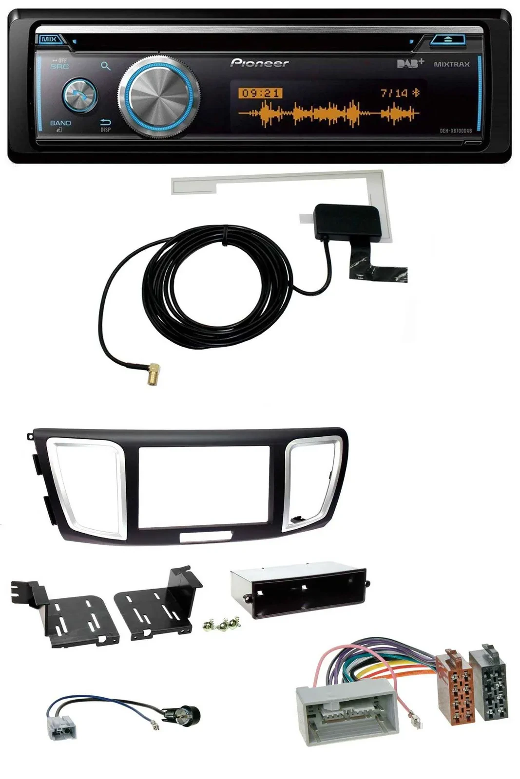 Автомагнитола для Honda Accord (с 2011) Pioneer Bluetooth DAB MP3 USB CD