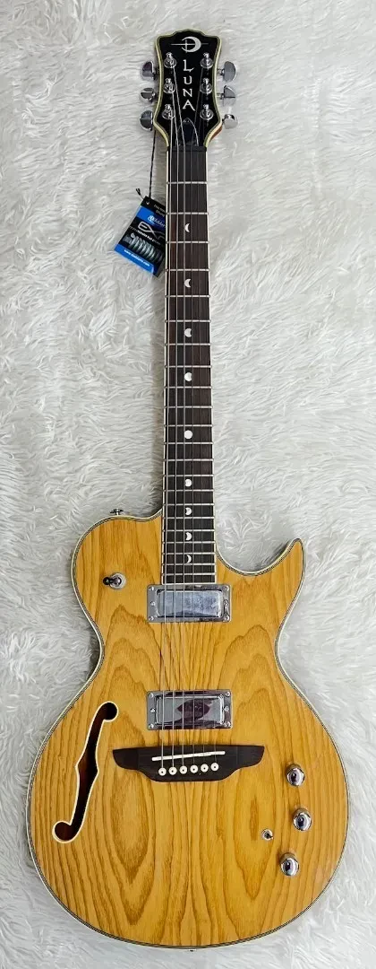 Luna Guitars Athena Hybrid, Model ATH HYB QA Electric Guitar Quilted Ash finish