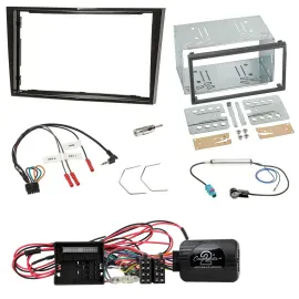 Radioset Lenkradadapter Doppel DIN Autoradio für Opel Corsa D Klavierlack 09-14