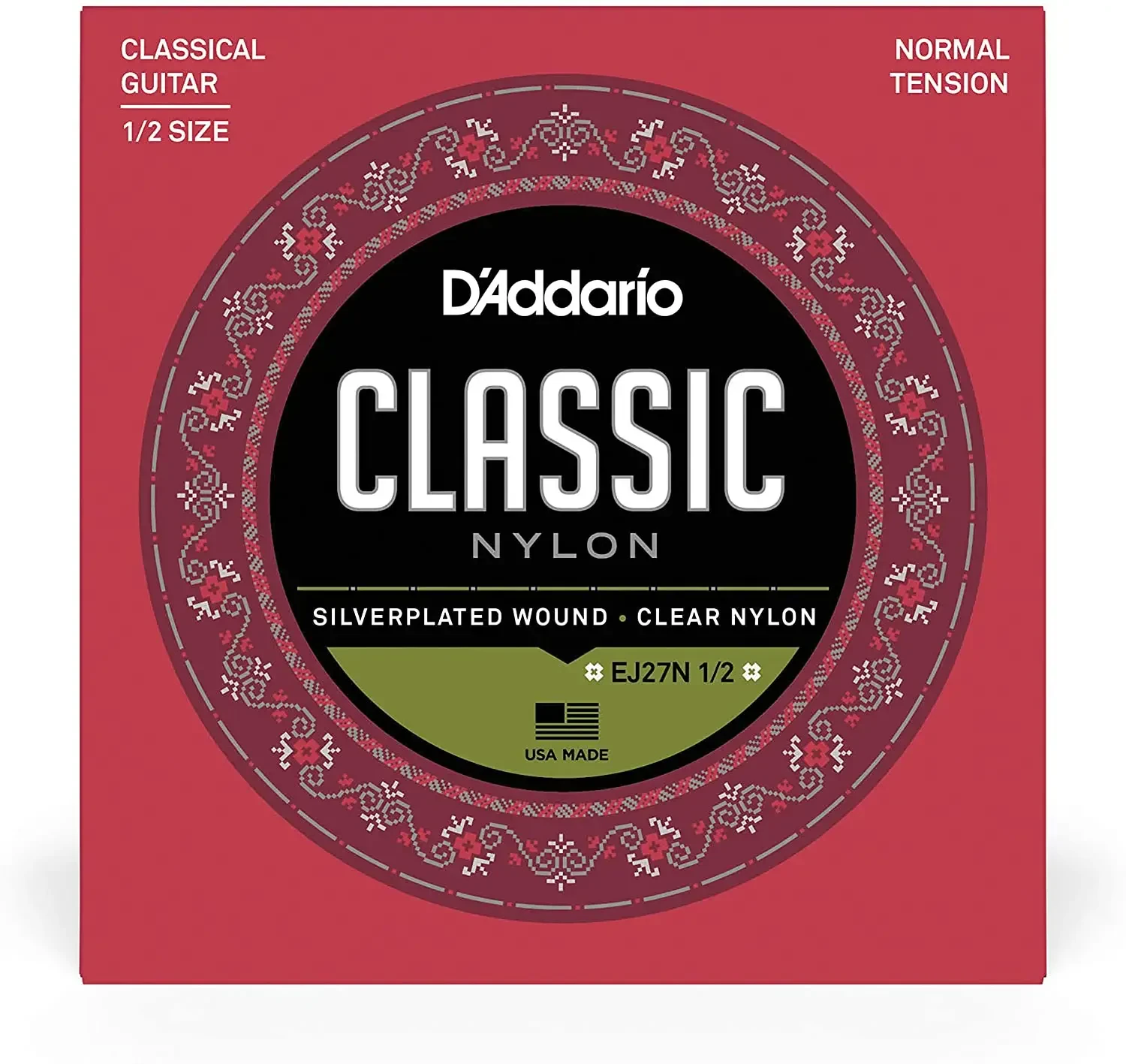Струны для классической гитары D'Addario EJ27N 1/2 29-45