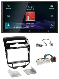 JVC USB Bluetooth 2DIN DAB MP3 Autoradio für Hyundai ix20 ab 10 autom. Klima
