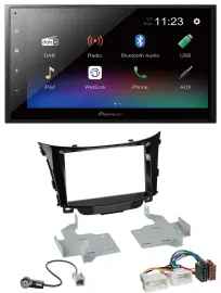 Pioneer USB Bluetooth DAB 2DIN MP3 Autoradio für Hyundai i30 (ab 12)