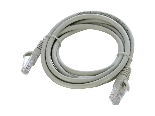 00-00027473 Патч-корд RJ-45 (m)-RJ-45 (m) 2.0м кат.5е ПВХ 26AWG, серый, в пакете, GoPower