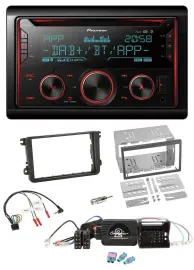 Pioneer 2DIN DAB Lenkrad Bluetooth USB CD Autoradio für VW Amarok Beetle EOS Cad