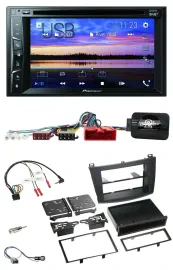 Pioneer Bluetooth 2DIN USB DVD DAB Lenkrad Autoradio für Mazda 3 09-13 Can-Bus