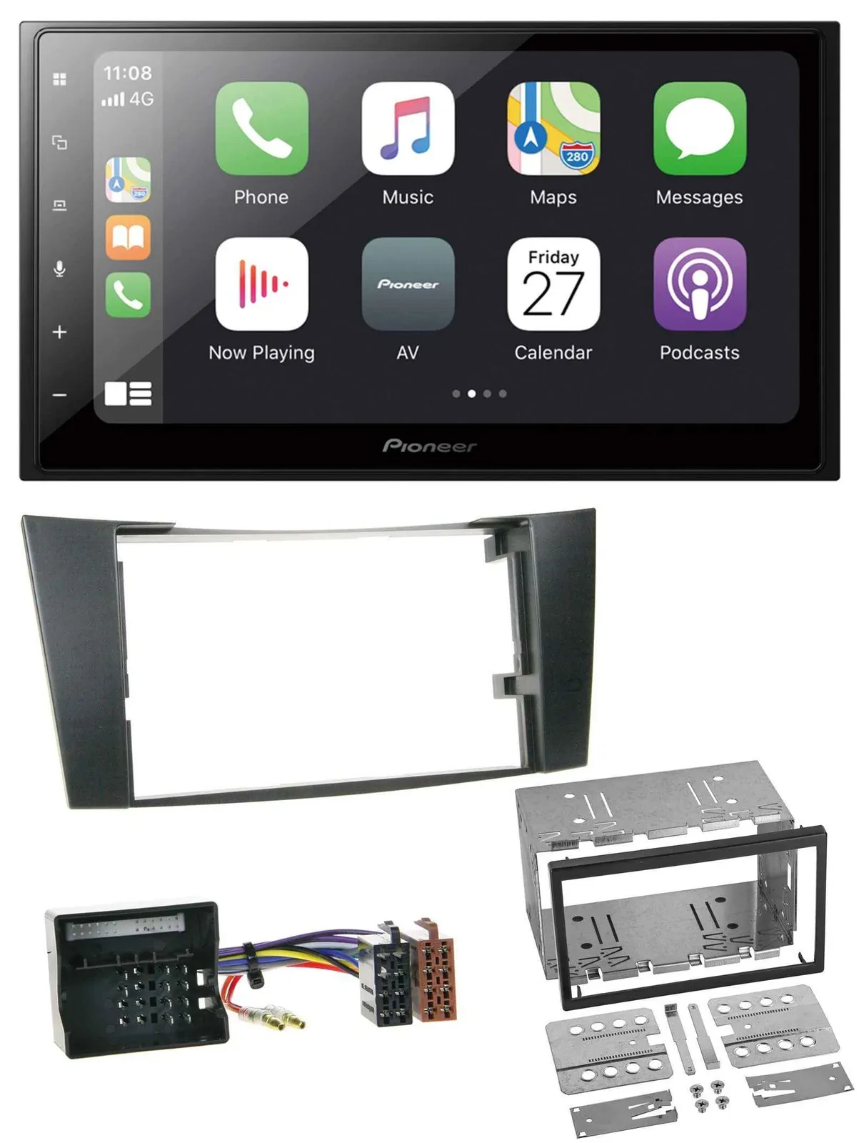 Pioneer MP3 Bluetooth DAB 2DIN USB Autoradio für Mercedes CLS E-Klasse W211 02-0