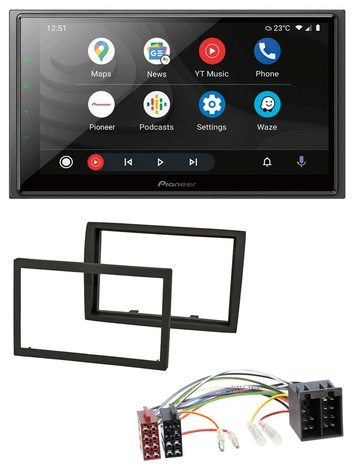 Pioneer USB 2DIN DAB MP3 Bluetooth Autoradio für Citroen Jumper 11-21 Peugeot Bo