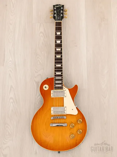 Электрогитара Epiphone Les Paul Standard LPS-80 HH Trans Amber w/gigbag Japan 1998