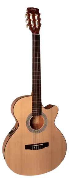 Классическая гитара с подключением Cort CEC1 Open Pore с узким грифом