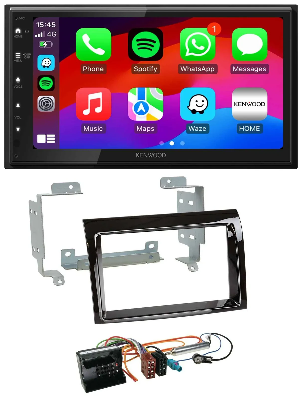 Автомагнитола Kenwood 2 DIN, MP3, USB, DAB, Bluetooth для Citroen Jumper 2006–2011