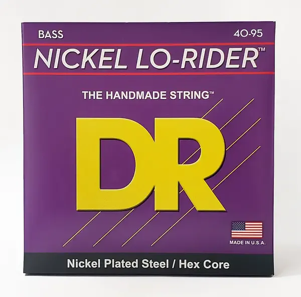 Струны для бас-гитары DR Strings NICKEL LO-RIDER DR NLLH-40, 40 - 95