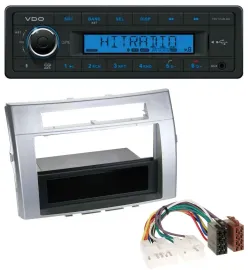 Автомагнитола для Toyota Corolla Verso (2004–2009) VDO Bluetooth, AUX, USB, MP3, серебристая