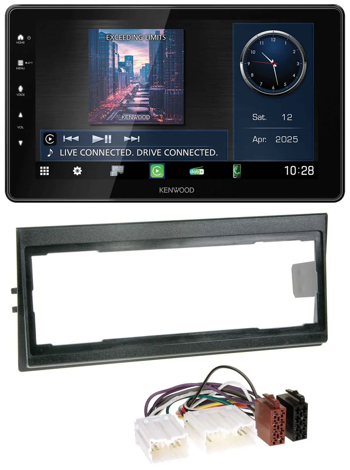 Kenwood MP3 Bluetooth USB DAB Autoradio für Volvo 940, 960, S40 (bis 2000)