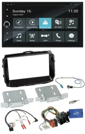 Автомагнитола для Alfa Romeo Giulietta Blaupunkt 2DIN, Bluetooth, USB, DAB, навигация, TMC, поддержка кнопок на руле