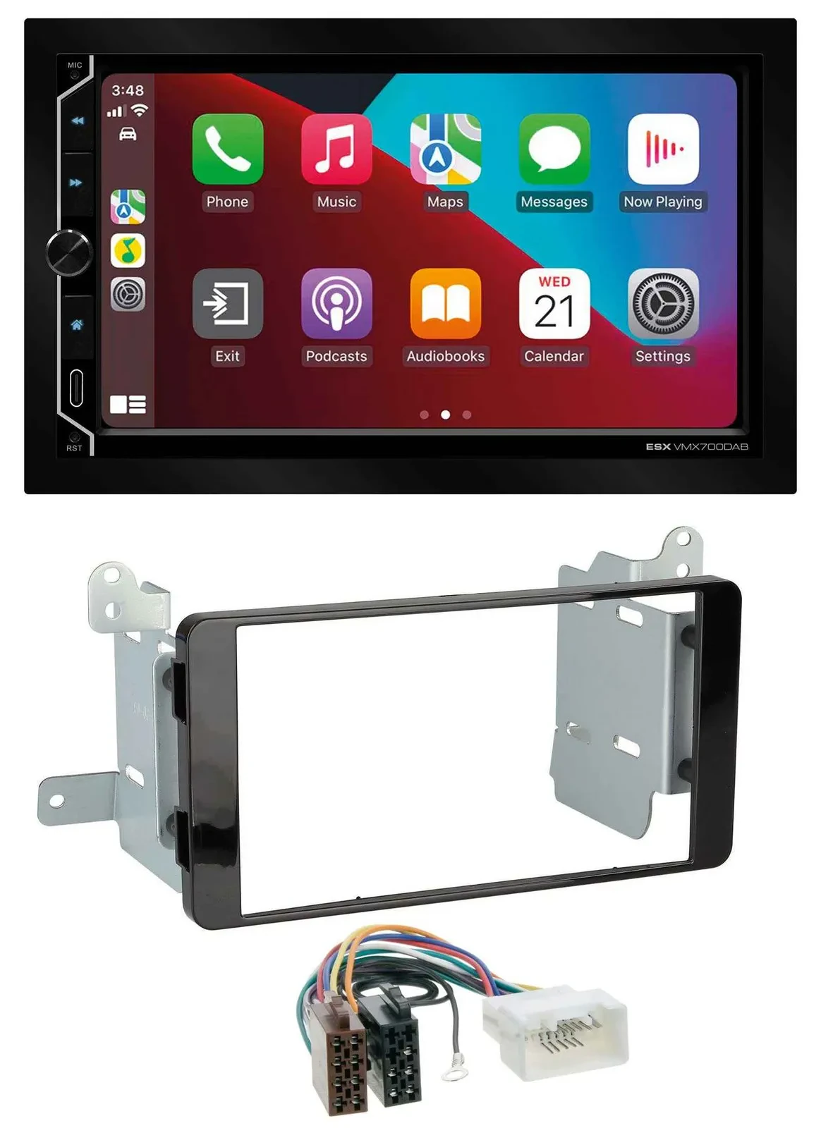 ESX 2DIN DAB USB MP3 Bluetooth Autoradio für Fiat Fullback Mitsubishi L200 ab 20