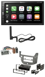 Автомагнитола для Honda Jazz Pioneer 2DIN USB Bluetooth DAB MP3 серебристая
