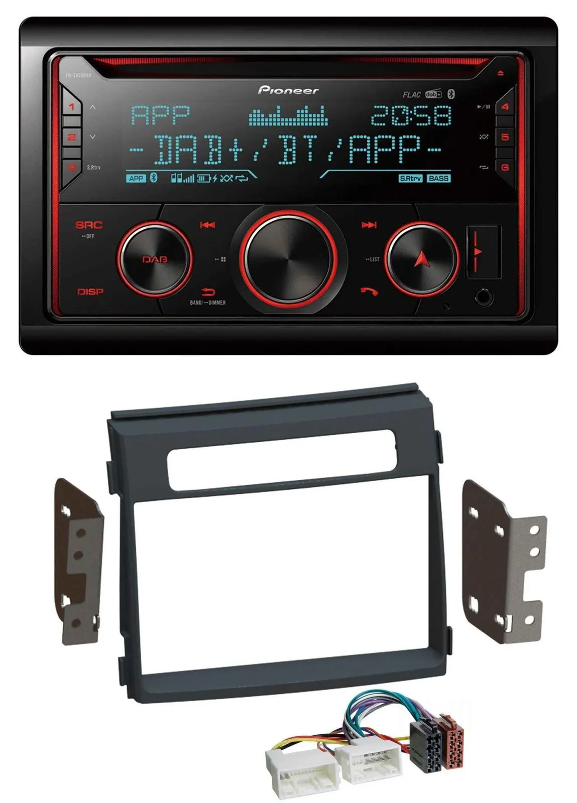 Автомагнитола для Kia Soul (2011–2014) Pioneer 2DIN DAB, Bluetooth, USB, CD, MP3
