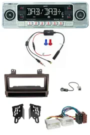 Dietz DAB USB MP3 Bluetooth Autoradio für Hyundai Sonata ab 09 dunkelbraun metal