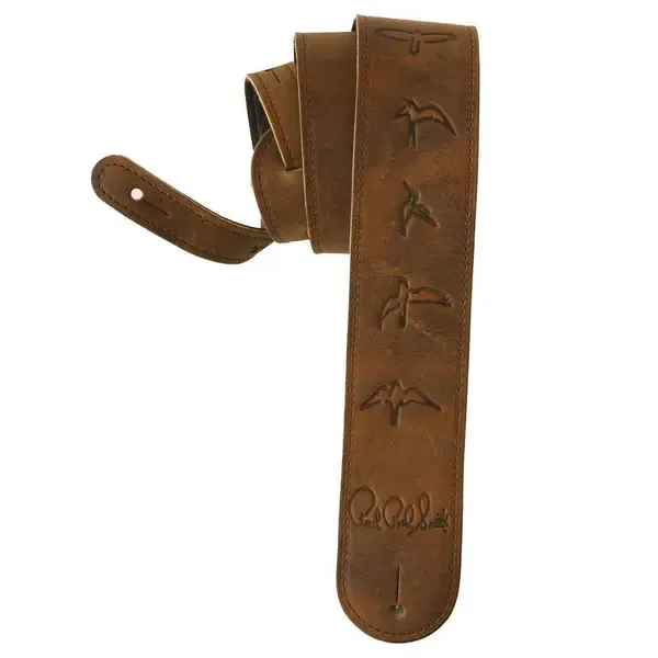 Ремень для гитары PRS Leather Birds Guitar Strap Distressed Brown