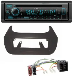 Автомагнитола Kenwood Bluetooth DAB CD MP3 USB для Citroen Nemo, Fiat Fiorino, Qubo