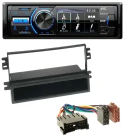 JVC Bluetooth MP3 USB DAB Autoradio für Kia Carens II (2004-2006)