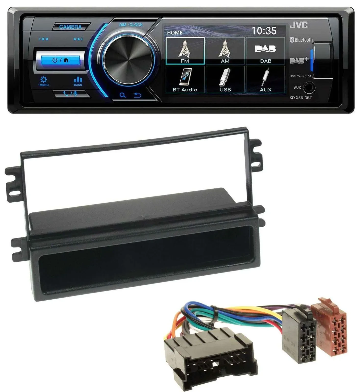 JVC Bluetooth MP3 USB DAB Autoradio für Kia Carens II (2004-2006)