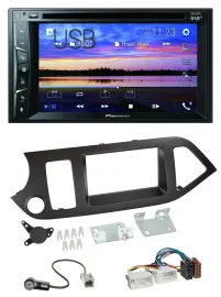 Автомагнитола Pioneer 2-DIN Bluetooth USB DVD DAB MP3 для Kia Picanto (с 2011)