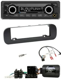 Blaupunkt Bluetooth DAB Lenkrad USB Autoradio für Fiat Panda 2012-2020 schwarz