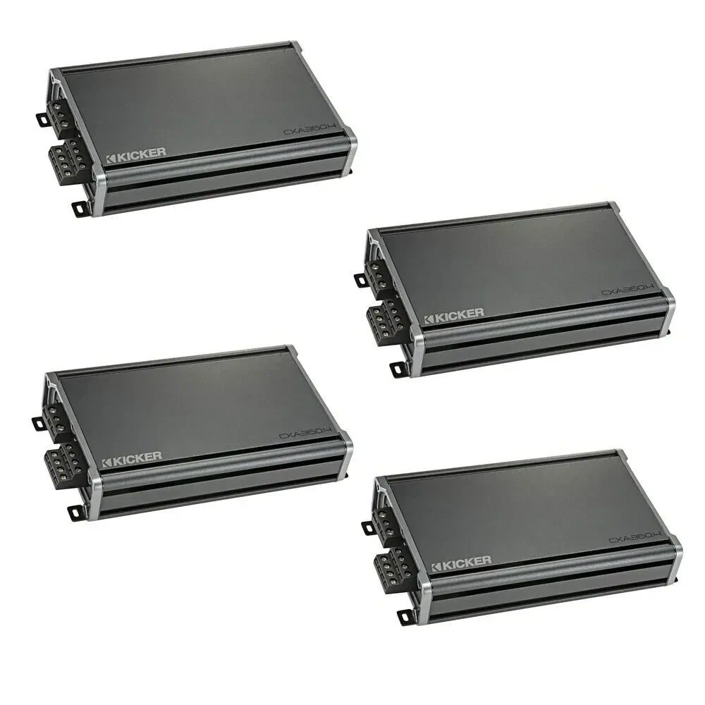 Усилитель мощности для автомобиля Kicker CXA360.4 (46CXA3604) CX Series, 4-канальный, класс A/B (набор, 2 шт.)