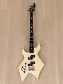 Бас-гитара B.C.Rich NJ Series II Warlock Bass Left-Handed PP White w/gigbag Japan 1980s