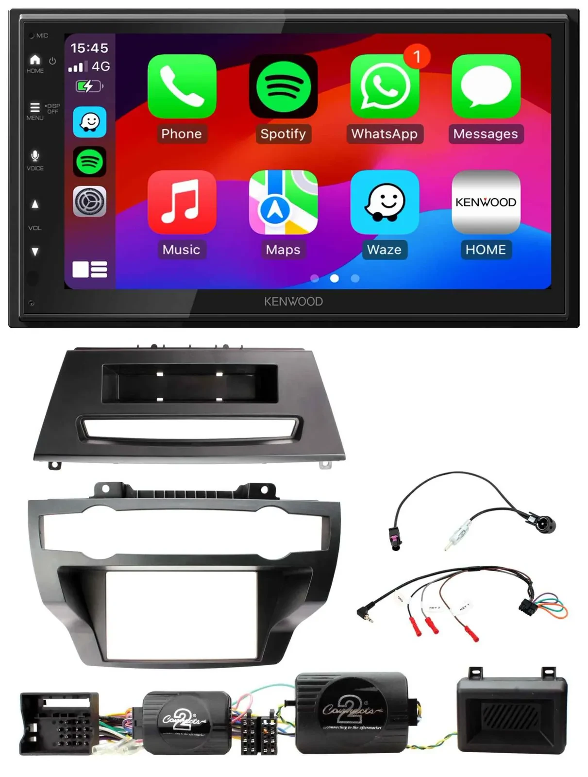 Автомагнитола для BMW X5/X6 (E70/E71) 2007–2013 Kenwood 2DIN DAB Bluetooth USB