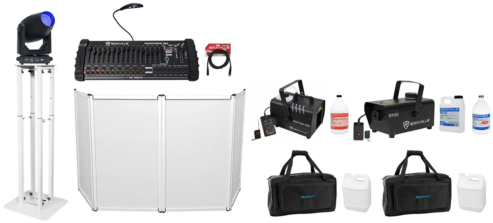 Комплект светового оборудования American DJ Focus Profile+ROCKFORCE 384+RTP32W-7