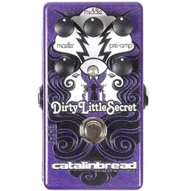 Педаль эффектов для электрогитары Catalinbread Dirty Little Secret Red Overdrive Pedal Purple Gaze Edition