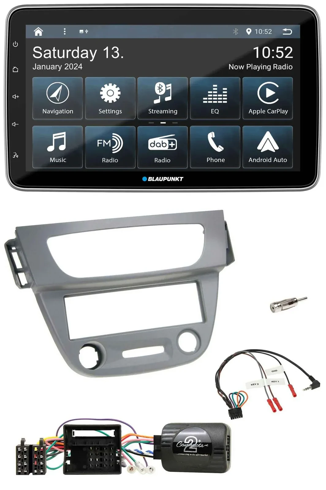 Автомагнитола для Renault Megane III Blaupunkt USB DAB SD Bluetooth, поддержка управления с руля