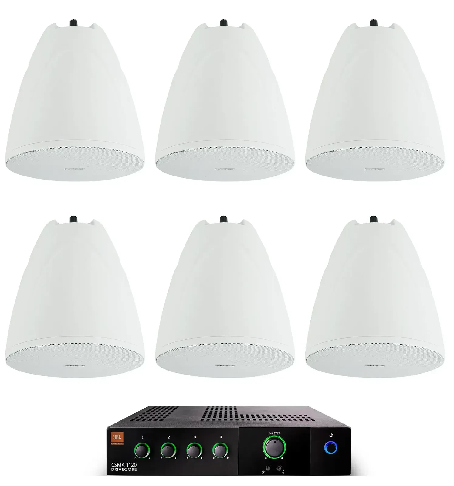 Потолочная акустика JBL PEN-65T White с усилителем (6 штук)