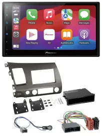 Pioneer DAB USB MP3 Bluetooth 2DIN Autoradio für Honda Civic Hybrid FD3 06-10 an